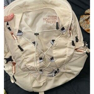 The north face white backpack